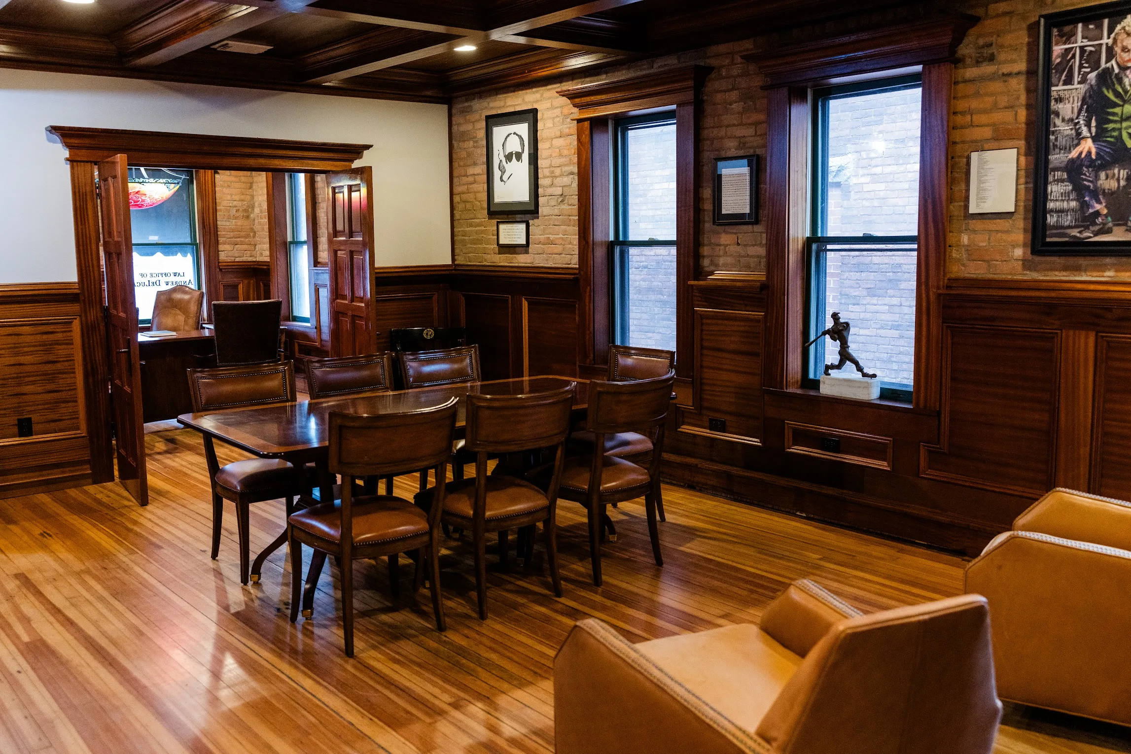 Criminal defense consultation room at DeLuca Law